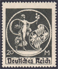 20 Mark Freimarke 1920, postfrische Erhaltung, Type II, tiefst geprüft Dr. Hochstädter BPP. Mi. 200,-€. Michel 138 II.