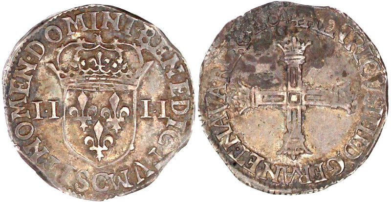 1/4 Ecu 1604 G, Saint-Lô. sehr schön, schöne Patina, min. Belag. Duplessy 1230....