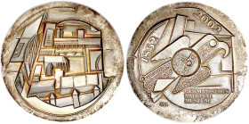 Silbermedaille 2002. 150 Jahre Germanisches Nationalmuseum Nürnberg. 60 mm; 163,48 g. Feinsilber. Exemplar Nr. 43. prägefrisch, schöne Patina