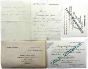 2 Autographen des Automobilkonstrukteurs André Gustave Citroen (1878-1935). 1. Schreibmaschinenbrief Paris 26. September 1933 mit eigenhändiger Unters...