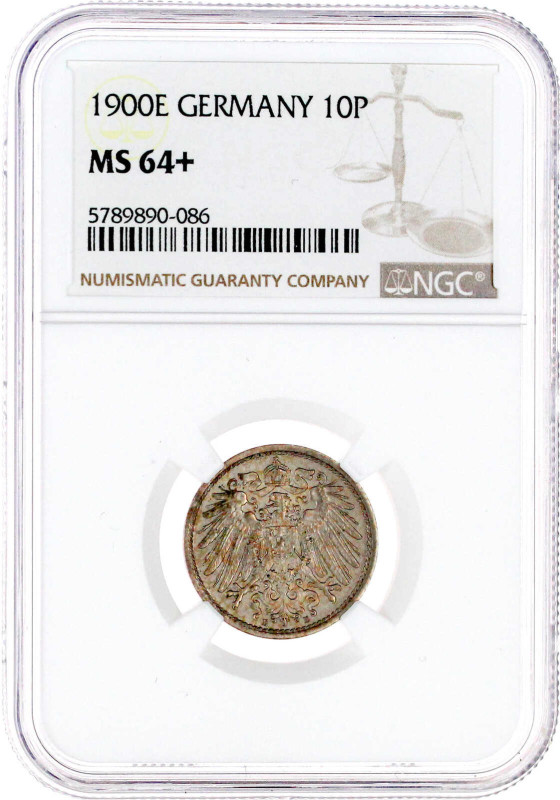 1900 E. Im NGC-Blister mit Grading MS 64+ (bisher wurden erst 2 Ex. höher gegrad...