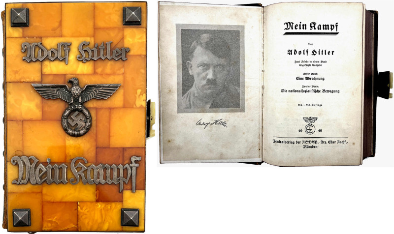 Hitler, Adolf. Mein Kampf. "Königsberger Bernsteinausgabe". München 1940. (514.-...