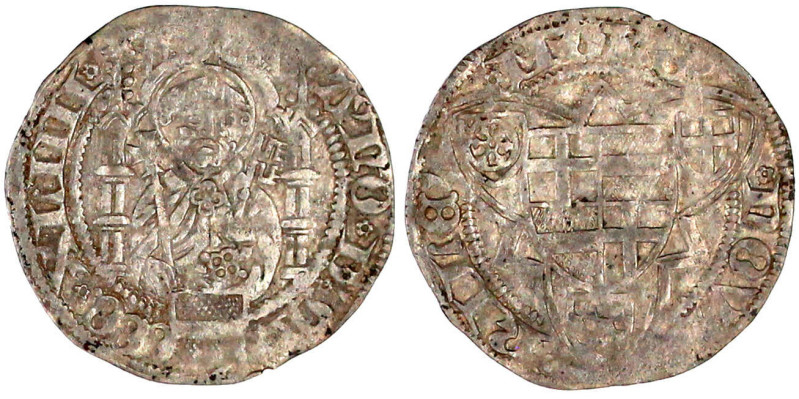 Weißpfennig 1444, Riel. sehr schön. Noss 378.