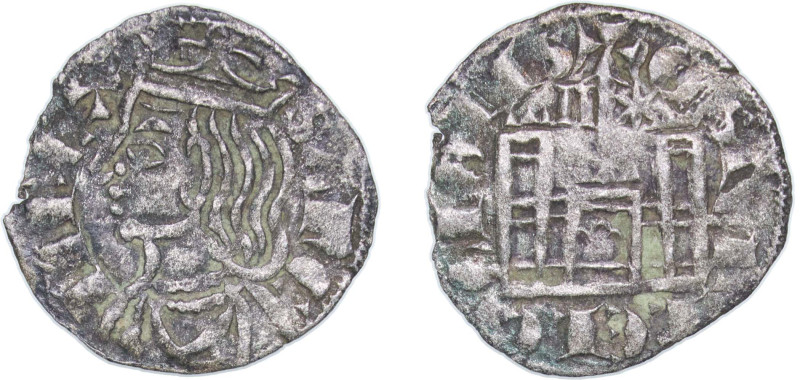 Spain Kingdom of Castile and Leon 1286 - 1288 Dinero "Cornado" - Sancho IV Billo...