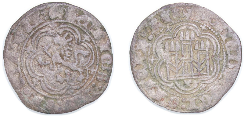 Spain Kingdom of Castile and Leon 1400 - 1406 T Blanca - Enrique III Billon Tole...