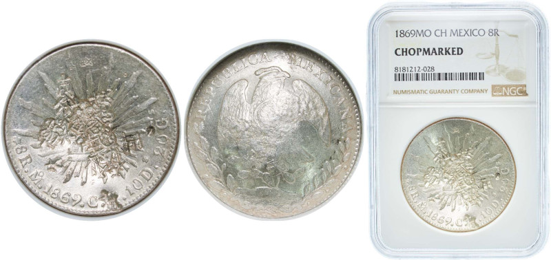 Mexico Federal Republic 1869 Mo CH 8 Reales Silver (.903) Mexico City Mint 27.07...