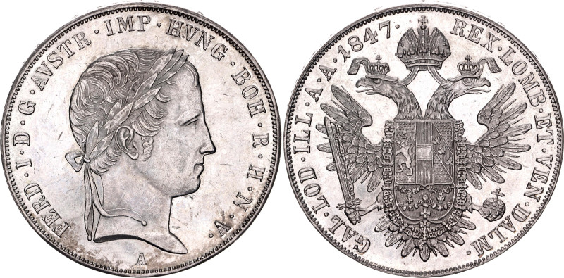 Austria 1 Taler 1847 A
KM# 2240, N# 18811; Silver 27.97 g.; Ferdinand l; Vienna...