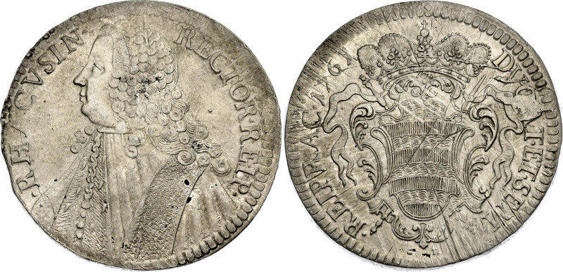 Croatia Ragusa 1 Tallero 1765
KM# 18, N# 39953; Silver 27.86 g.; Novi Vižlin, o...