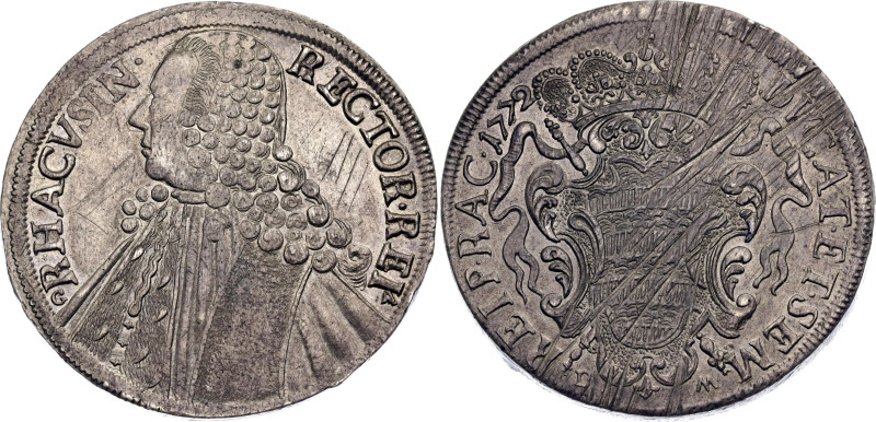 Croatia Ragusa 1 Tallero 1772 GA DM
KM# 18, N# 39953; Silver 27.71 g.; Novi Viž...