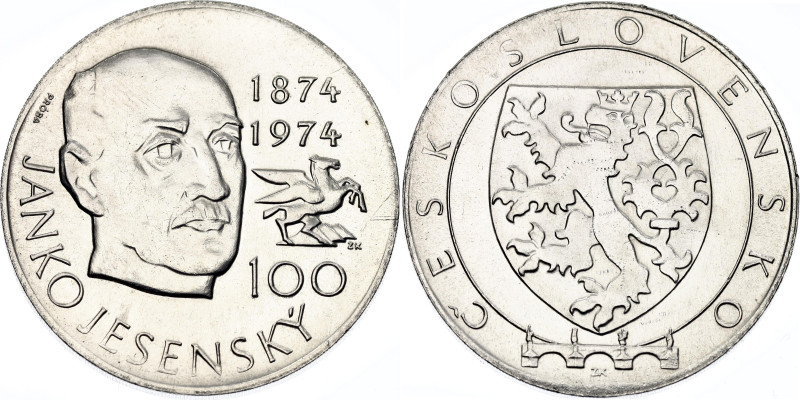 Czechoslovakia 100 Korun 1974 Pattern
UC# 301, N# 357713; Silver 23.63 g.; 100t...