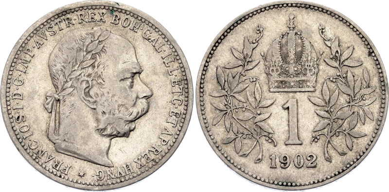 Austria 1 Corona 1902
KM# 2804, N# 5744; Silver; Franz Joseph I; VF+