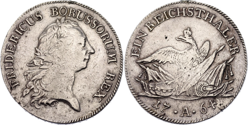 German States Prussia 1 Reichsthaler 1764 A
KM# 306, N# 89497; Silver 22.09 g.;...