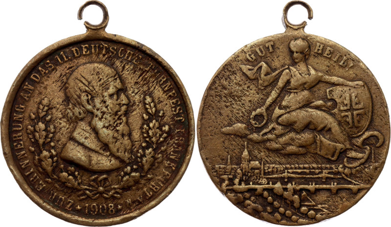 Germany - Empire Bronze Medal "11th German Gymnastics Festival" 1908
Bronze 15 ...