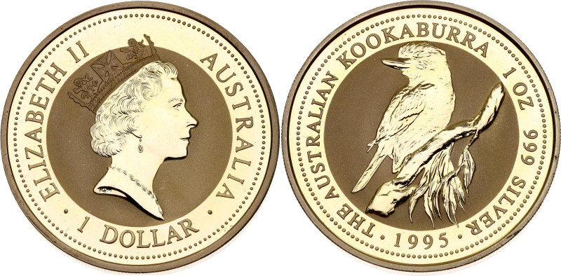 Australia 1 Dollar 1995
KM# 260, N# 17336; Silver 31.65 g.; Elizabeth II; Austr...