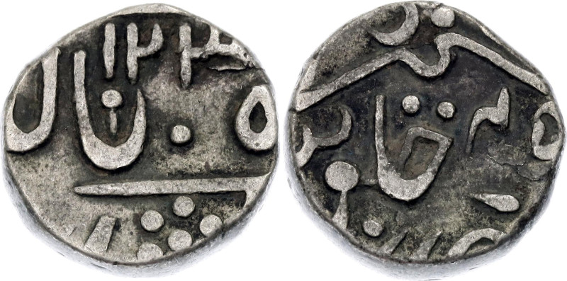 India Pratabgarh 1/2 Rupee 1825 - 1864 (ND) AH 1236//45
KM# 22, N# 37985; Silve...