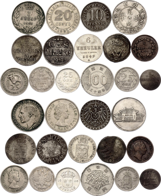 World Lot of 15 Coins 1567 - 1961
With Silver; Various Countries, Dates & Denom...