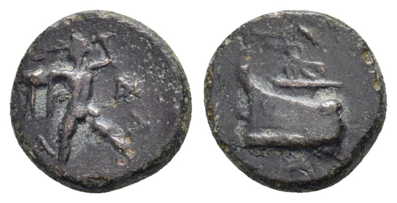 KINGS of MACEDON. Demetrios I Poliorketes (306-283 BC). Ae. Uncertain mint in As...