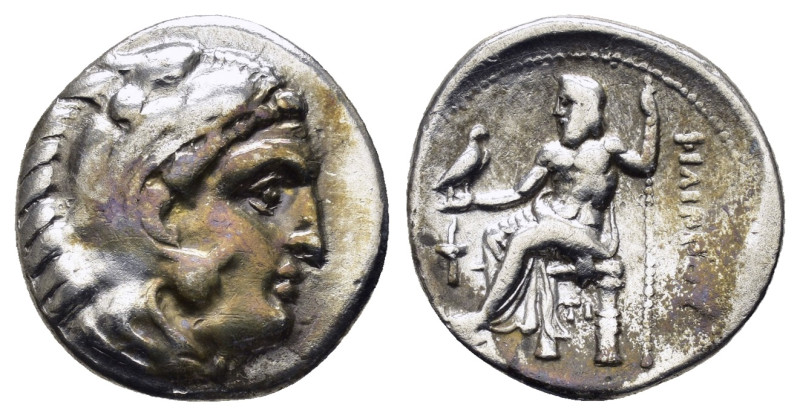 KINGS of MACEDON. Philip III Arrhidaios.(323-317 BC). Drachm. 

Obv : Head of He...