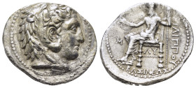 KINGS of MACEDON.Philip III.(323-317).Babylon.Tetradrachm.

Obv : Head of Herakles right, wearing lion skin.

Rev : ΦIΛIΠΠOY.
Zeus enthroned left, hol...