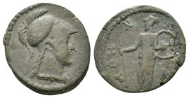 ATTICA. Athens. Pseudo-autonomous. Time of Gallienus (253-368). Ae.

Obv : Helmeted head of Athena right.

Rev : AΘHNAIΩN.
Athena standing facing, hea...