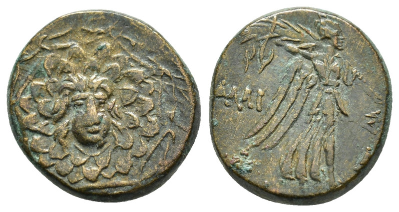 PONTOS.Amisos.(Circa 105-63 BC).Ae.

Obv : Aegis with Gorgon's head at center.

...