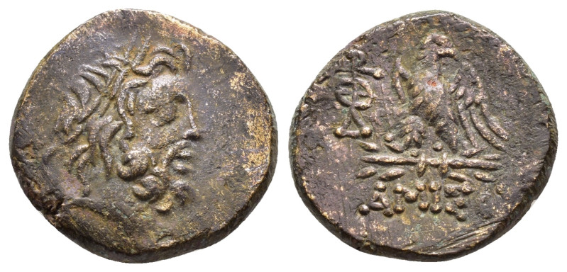 PONTOS.Amisos.Mithradates VI.(Circa 85-65 BC).Ae.

Obv : Laureate head of Zeus r...