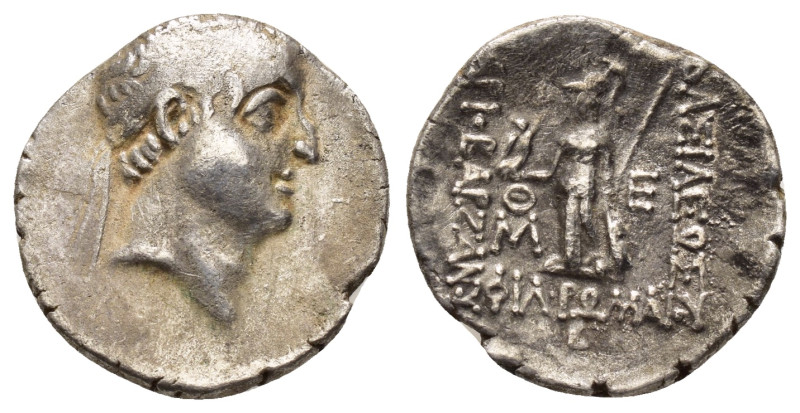 KINGS of CAPPADOCIA. Ariobarzanes I Philoromaios (96-63 BC).Eusebeia.Drachm.

Co...