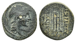 SELEUKID KINGS of SYRIA. Alexander I Balas.(152-145 BC).Ae.

Condition : Good very fine.

Weight : 2.74 gr
Diameter : 14 mm