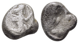 ACHAEMENID EMPIRE.Time of Darios I to Xerxes II.(Circa 485-420 BC).Sardes.Siglos.

Obv : Persian king or hero, wearing kidaris and kandys and with qui...