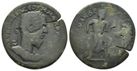 IONIA. Ephesos. Macrinus (217-218). Ae.

Obv : AYT K M OΠEΛ CEOYH MAKΡEINOC CEB.
Laureate, draped, cuirassed bust right.

Rev : EΦECIΩN ANΔΡOKΛOC.
And...
