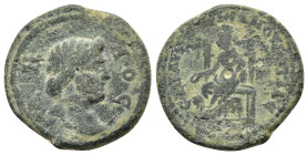 PHRYGIA. Cotiaeum. Pseudo-autonomous. Time of Elagabalus (218-222). Ae. 

Obv : ΔΗΜΟϹ.
Bare head of the Demos right.

Rev : ΕΠΙ ΑΥΡ ΜΑΡΚΙΑΝΟΥ ΚΟΤΙΑΕΩΝ...