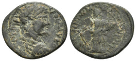 PHRYGIA. Peltae. Septimius Severus (193-211). Ae.

Obv : Λ CEΠ CEVHPOC Π AYΓO.
Laureate and cuirassed bust right.

Rev : ΠEΛTHNΩNMA PX IOVNIOV TOB.
Ty...