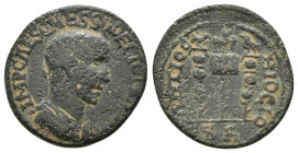 PISIDIA, Antioch. Trajan Decius. (249-251). Ae.

Obv : IMP CAES C MESS Q DECIO TRA.
Radiate and cuirassed bust of Decius, right, seen from front.

Rev...