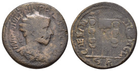 PISIDIA.Antioch.Philip I.(244-249).Ae.

Obv : IMP N IVL PHILIPPVS P F AVG P M.
Radiate, draped and cuirassed bust right.

Rev : CAES ANTIOCH C(O)L, S ...
