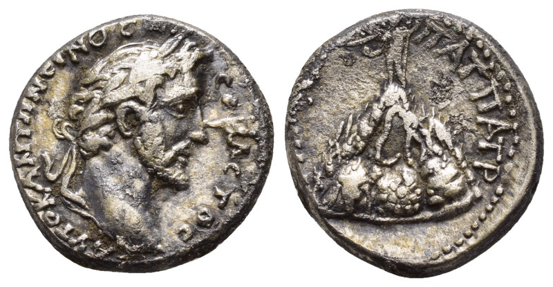 CAPPADOCIA. Caesarea. Antoninus Pius (138–161). Didrachm.

Obv : ANTONEINOC CEBA...