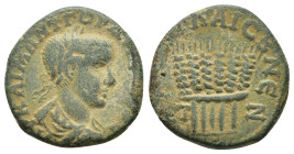 CAPPADOCIA. Caesarea. Gordian III (238-244). Ae. 

Obv : AV KAI M ANT ΓOPΔIANOC.
Laureate, draped and cuirassed bust right.

Rev : MHTP KAI B N Є / ЄT...