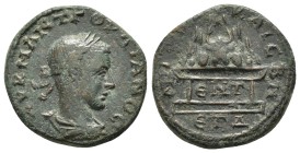 CAPPADOCIA. Caesarea. Gordian III (238-244). Ae.

Obv : ΑΥ Κ Μ ΑΝΤ ΓΟΡΔΙΑΝΟϹ.
Laureate, draped and cuirassed bust of Gordian III, right, seen from ...