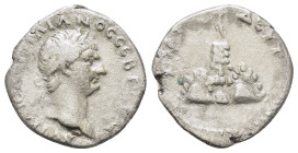 CAPPADOCIA. Caesarea. Trajan (98-117). Didrachm.

Obv : ΑΥΤ ΚΑΙ ΝΕΡΟΥΑϹ ΤΡΑΙΑΝΟϹ ϹΕΒΑϹ ΓΕΡΜ.
Laureate and cuirassed bust of Trajan, right, with paluda...