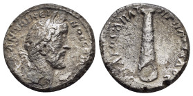 CAPPADOCIA.Caesarea.Antoninus Pius.(138–161).Didrachm.

Obv : ΑΥΤΟΚ ΑΝΤⲰΝƐΙΝΟϹ ϹƐΒΑϹΤΟϹ.
Laureate head of Antoninus Pius, right.

Rev : ΥΠΑΤΟϹ Δ ΠΑΤΗΡ...