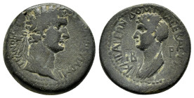 CILICIA. Anazarbos. Domitian (81-96). Ae.

Obv : AYTO KAI ΘΕ YI ΔOMITIANOC CE ΓEP.
Laureate head right.

Rev : KAICAPEΩN ΔOMETIA CEBACTH / IB - P.
Dra...