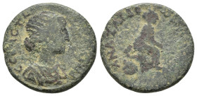 CILICIA. Anazarbus. Crispina (Augusta, 178-182). Ae.

Obv : ΚΡΙСΠЄΙΝΑ СЄΒΑСΤΗΝ.
Draped bust right.

Rev : ΑΝΑΖΑΡΒЄωΝ (ЄΤ) ΘЧΡ.
Tyche seated righ...