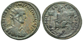 CILICIA. Mallus. Hostilian (Caesar, 250-251). Ae. 

Obv : S VALEN OCTIL MEC QVINTVM C.
Radiate, draped and cuirassed bust right.

Rev : MALLO COLONIA....
