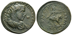 CILICIA. Tarsos. Gallienus (253-268). Ae. 

Obv : AV KAI Π HΓ ΓAΛΛIHNOC CЄB / Π - Π.
Radiate, draped and cuirassed bust right. 

Rev : TAPCOV MHTPOΠOΛ...