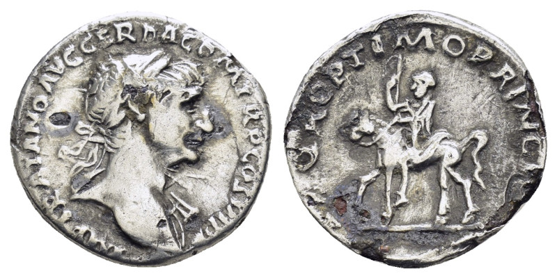 TRAJAN (98-117). Rome.Denarius.

Condition : Good very fine.

Weight : 2.13 gr
D...