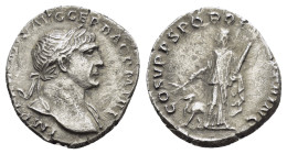 TRAJAN (98-117). Rome.Denarius.

Condition : Good very fine.

Weight : 2.76 gr
Diameter : 17 mm