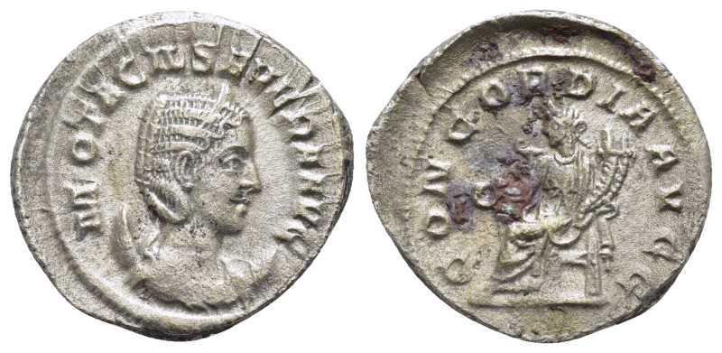 OTACILIA SEVERA.(244-249).Rome.Antoninianus.

Obv : OTACIL SEVERA AVG.
Diademed ...