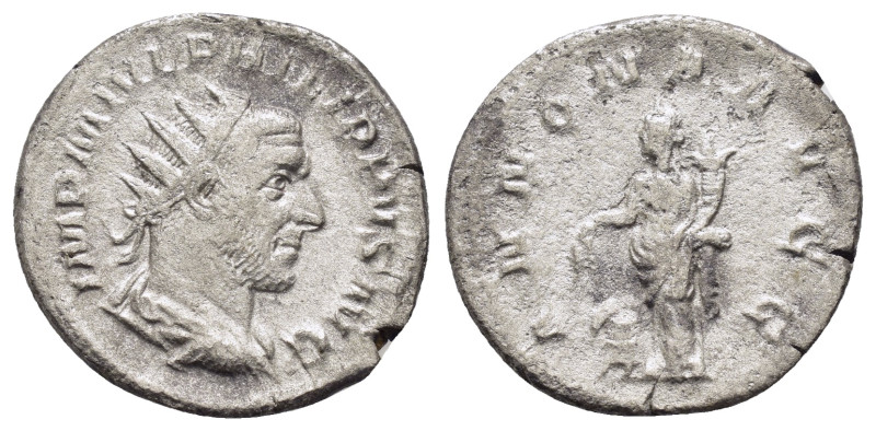 PHILIP I.(247-249).Rome.Antoninianus.

Obv : IMP M IVL PHILIPPVS AVG.
Radiate, d...