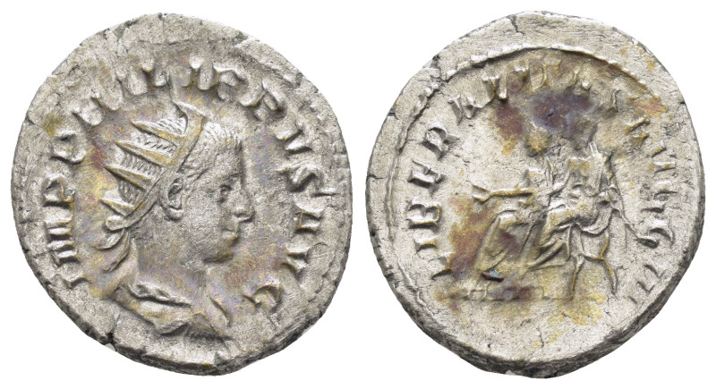 PHILIP II.(247-249).Rome.Antoninianus.

Obv : IMP PHILIPPVS AVG.
Radiate, draped...