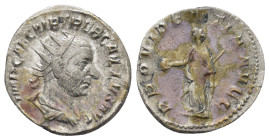TREBONIANUS GALLUS.(251-253).Rome.Antoninianus.

Obv: IMP CAE C VIB TREB GALLVS AVG.
Bust of Trebonianus Gallus, radiate, draped, cuirassed, right.

R...