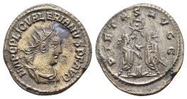 VALERIAN I.(255-256). Samosata.Antoninianus.

Obv : IMP C P LIC VALERIANVS P F AVG.
Radiate, draped and cuirassed bust to right.

Rev : PIETAS AVGG.
E...